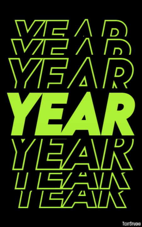 Year Effetto testo