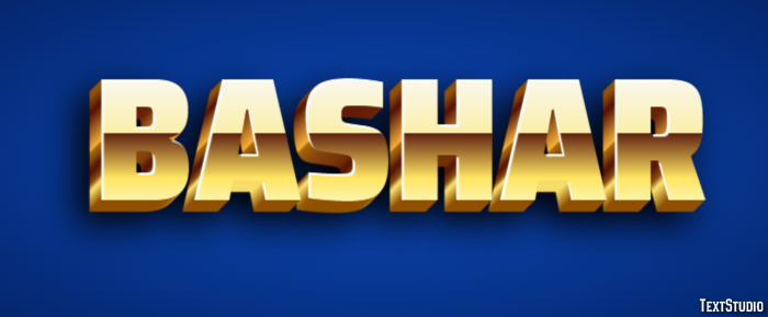 Bashar Text effect
