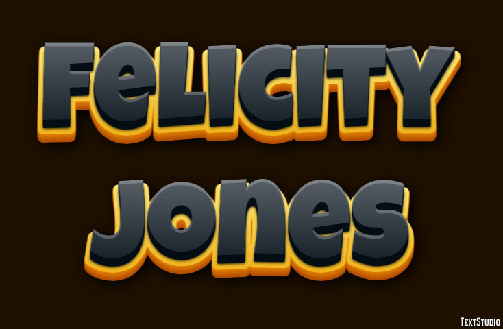 Felicity Jones Text effect