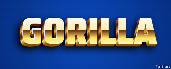 Gorilla Efekt tekstowy