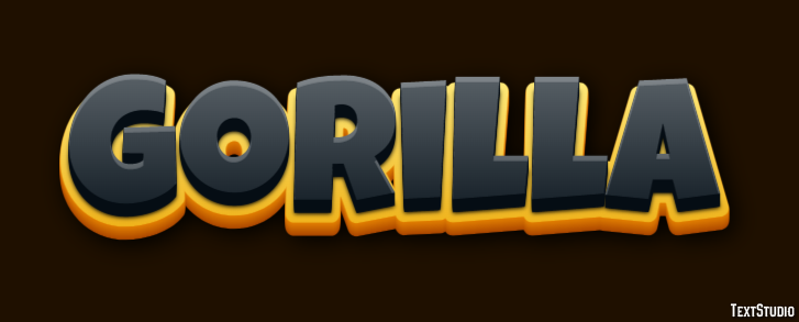 Gorilla Efekt tekstowy