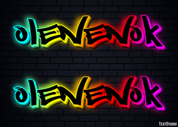 олененок olenenok Текстовый эффект