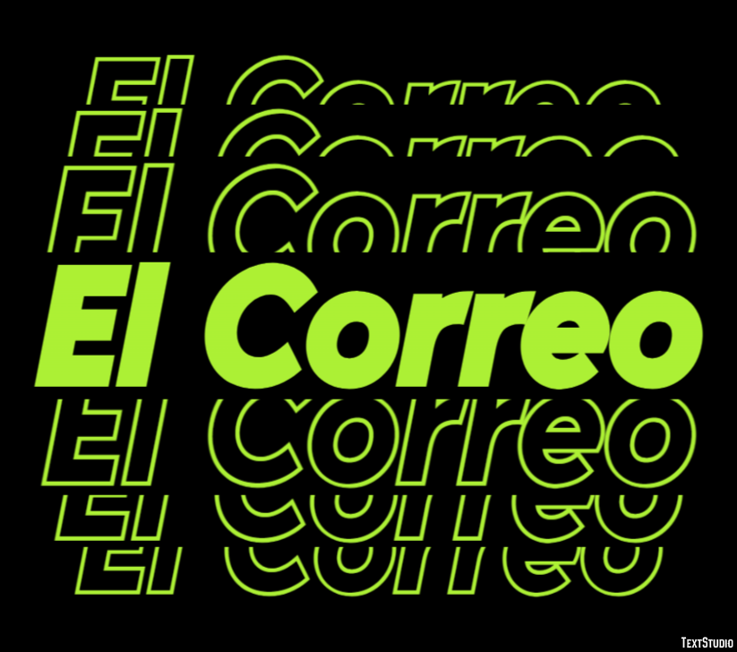 El Correo テキスト効果