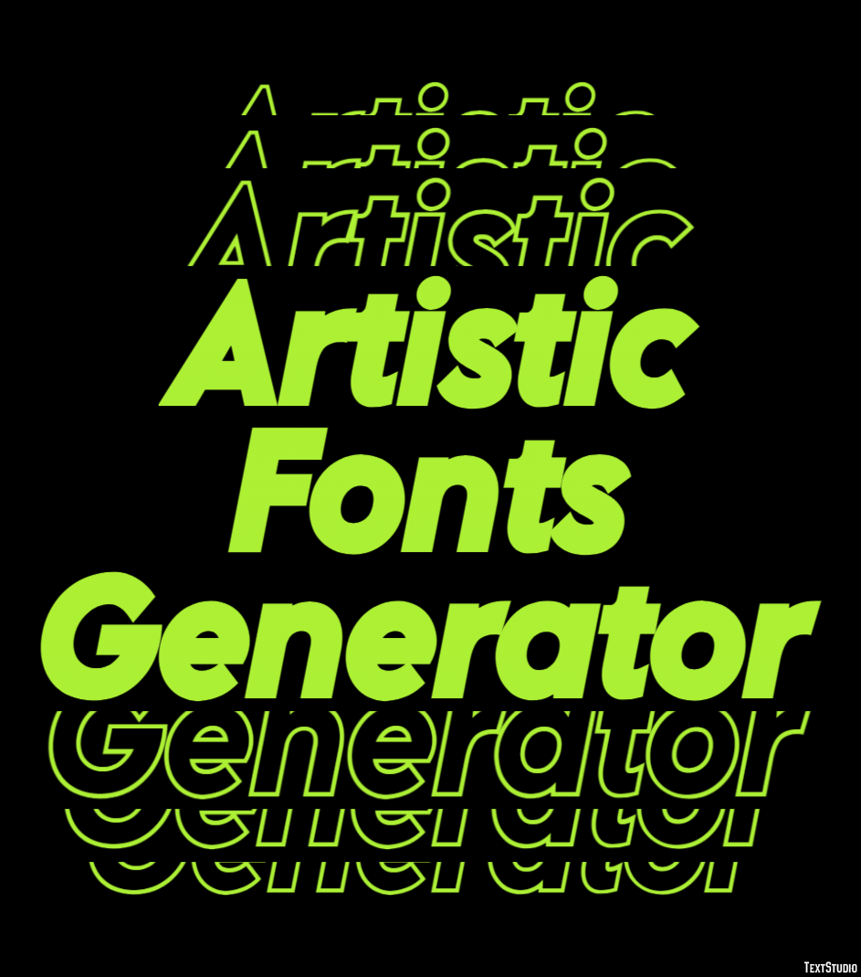 Artistic Fonts Generator Efeito de texto