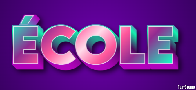 école Text Effect