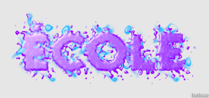 école Text effect