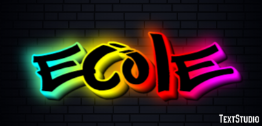 école Text effect