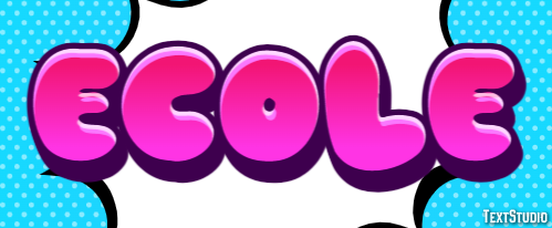 école Text effect