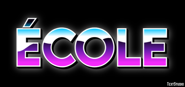 école Text effect