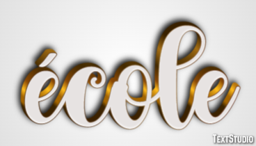 école Text effect