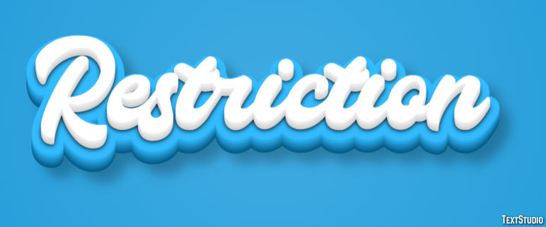Restriction Text Effect