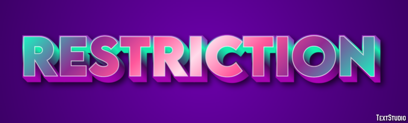 Restriction Text Effect