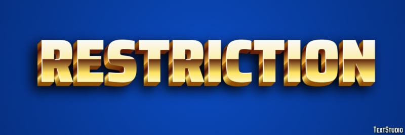 Restriction Text Effect