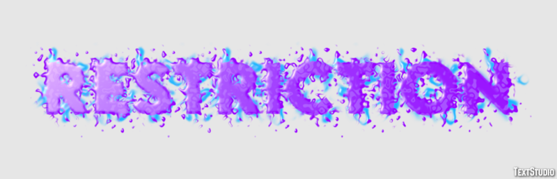 Restriction Text Effect