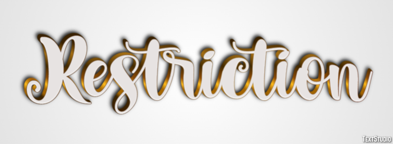 Restriction Text Effect