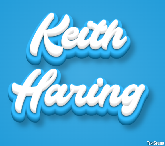Keith Haring Efekt tekstowy