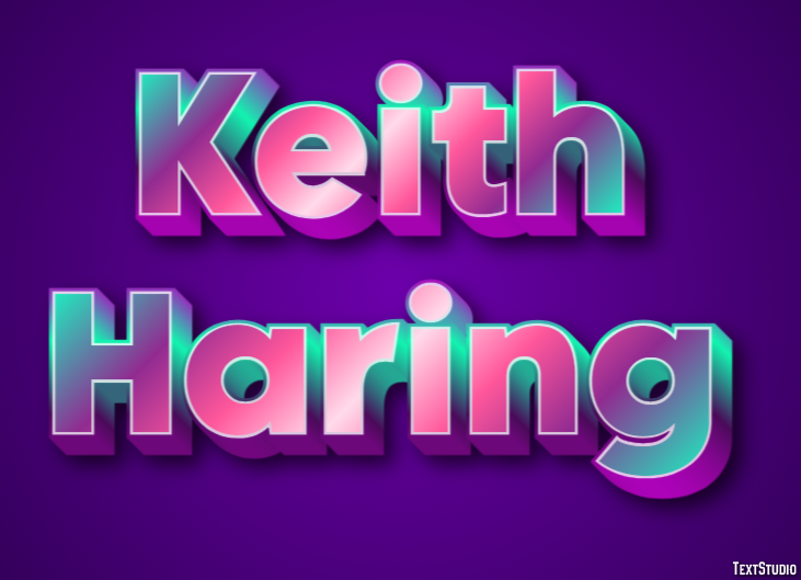 Keith Haring Efekt tekstowy
