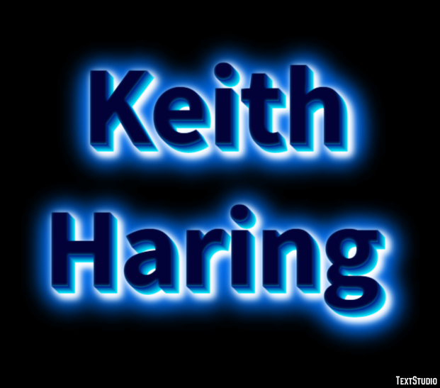 Keith Haring Efekt tekstowy
