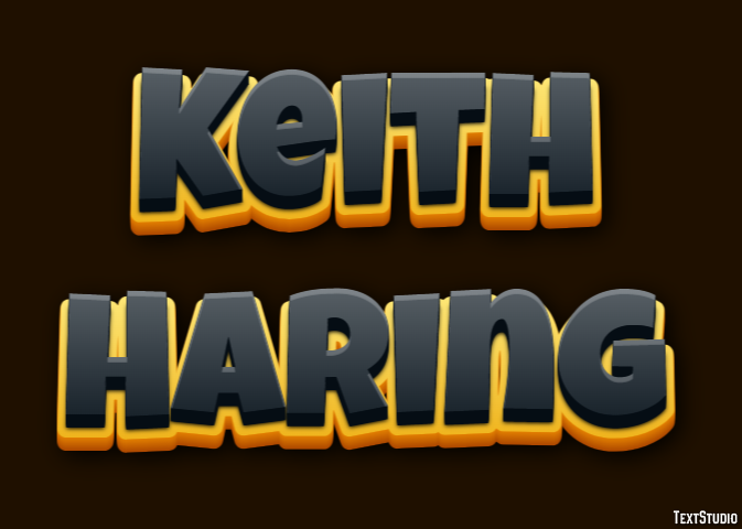 Keith Haring Text Effect