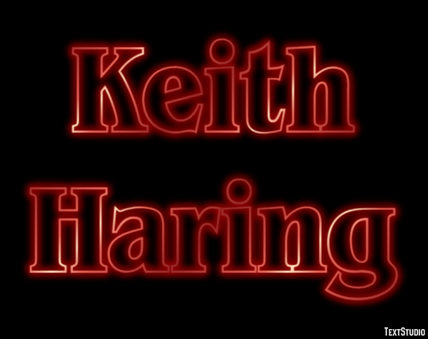 Keith Haring Efekt tekstowy