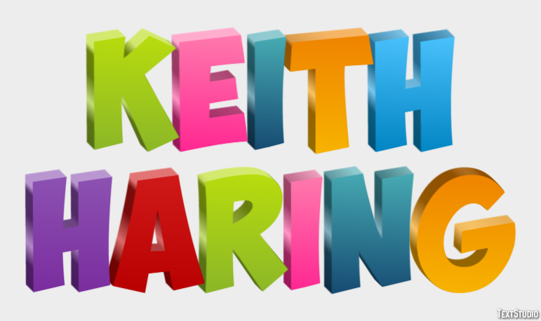Keith Haring Efekt tekstowy