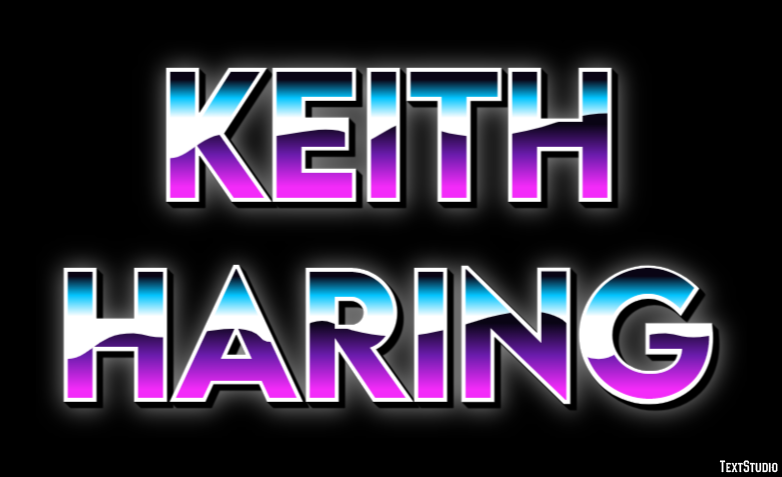 Keith Haring Efekt tekstowy