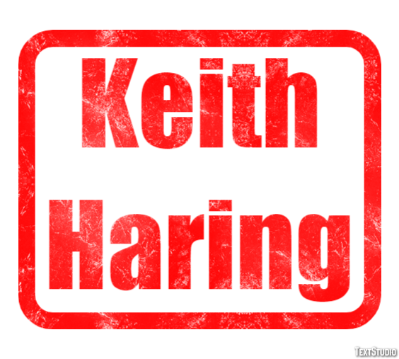 Keith Haring Tekst Effect
