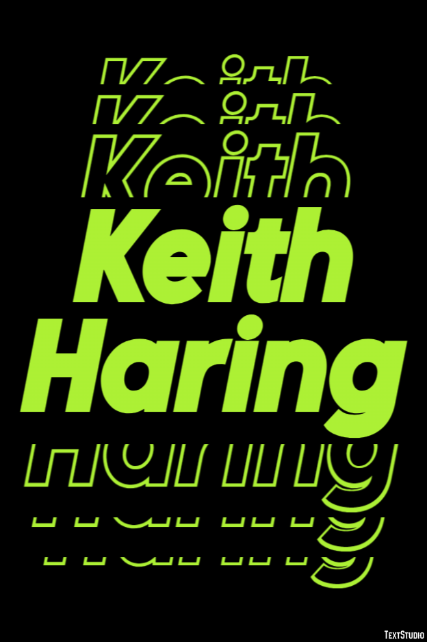 Keith Haring Efekt tekstowy