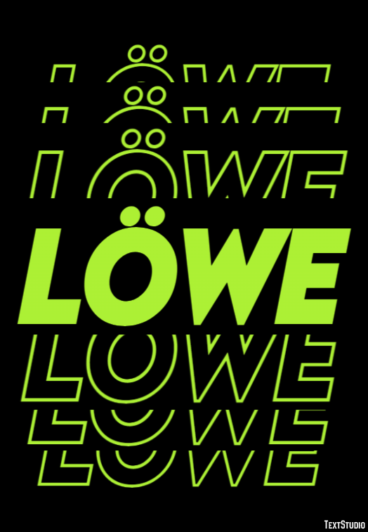 Löwe Efecto de Texto