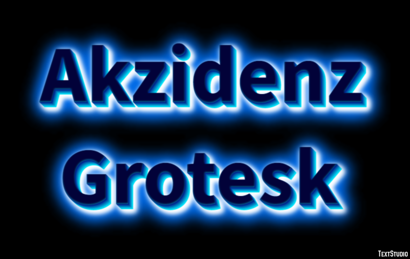 Akzidenz Grotesk Text effect