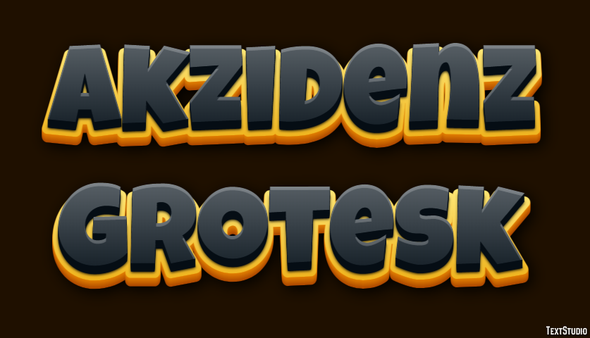 Akzidenz Grotesk Text effect