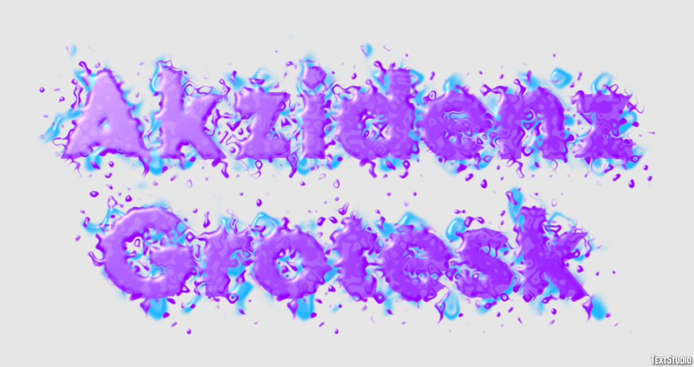 Akzidenz Grotesk Text effect