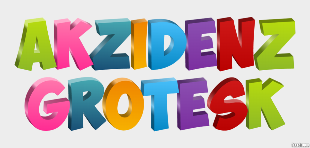 Akzidenz Grotesk Text effect