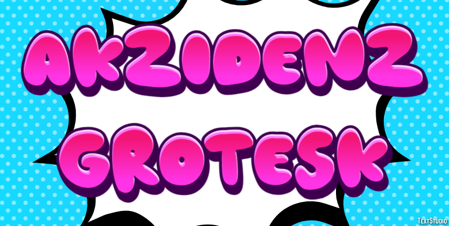 Akzidenz Grotesk Text effect