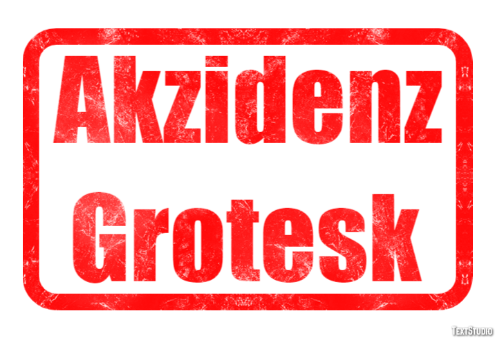 Akzidenz Grotesk Text Effect