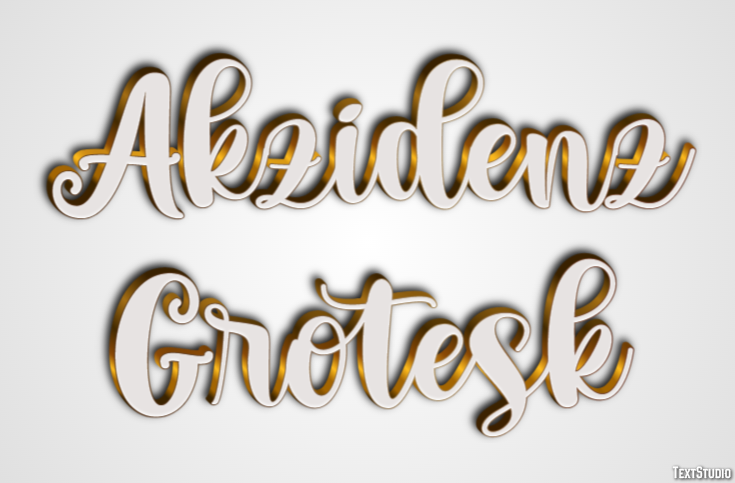 Akzidenz Grotesk Text effect