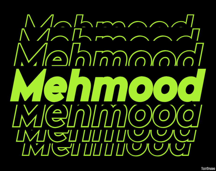 Mehmood Text Effect