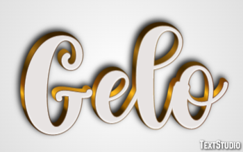 Gelo Текстовый эффект