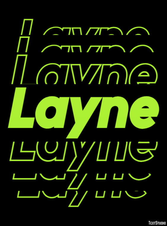Layne Effetto testo