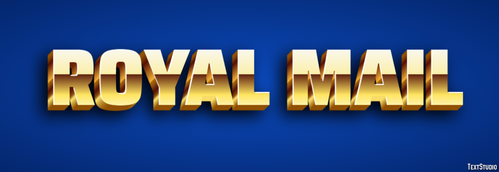 Royal Mail Tekst effect