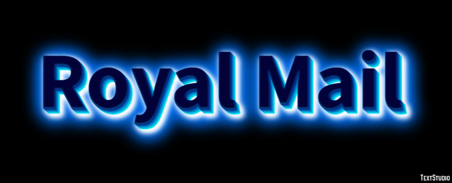 Royal Mail Tekst effect