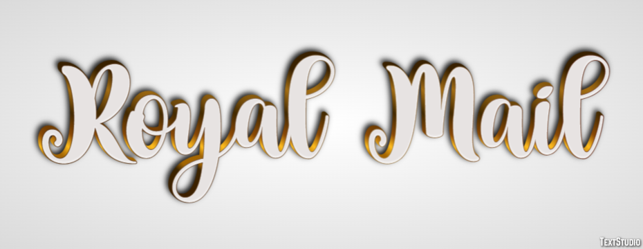 Royal Mail Tekst effect