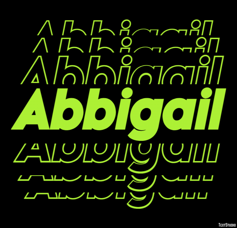 Abbigail Text Effect