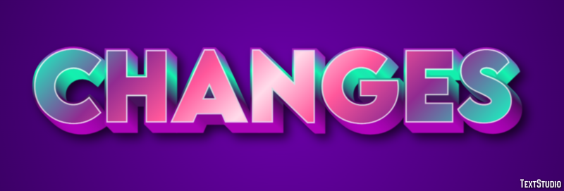 Changes Texteffekt