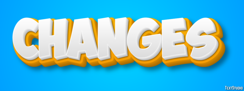 Changes Text Effect