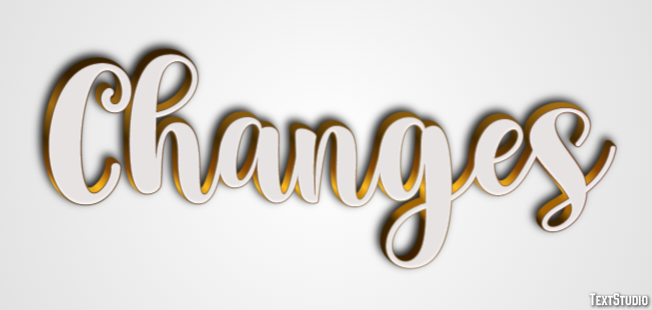 Changes Texteffekt