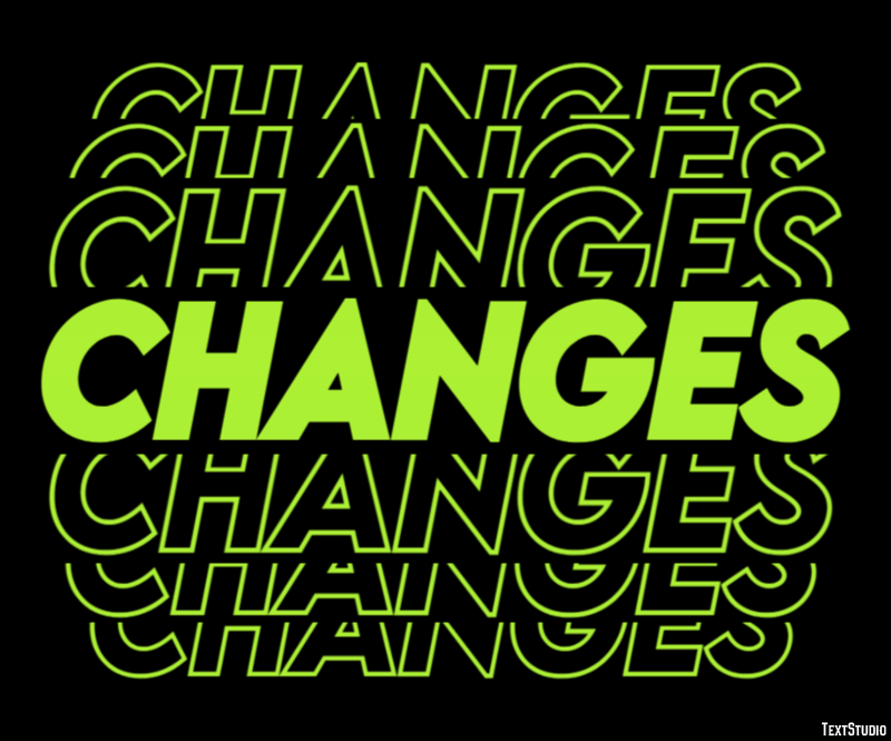 Changes Text Effect