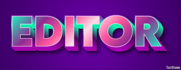 Editor Text Effect