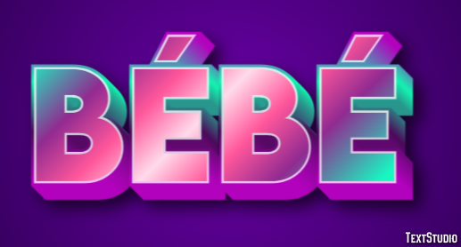 Bébé Text Effect