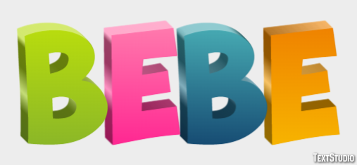 Bébé Text Effect